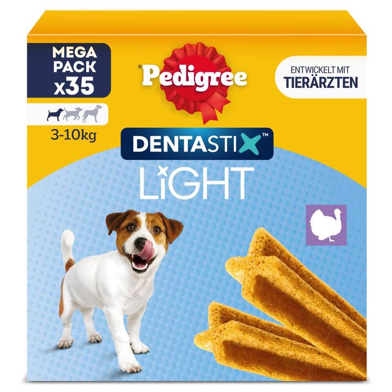 Pedigree Dentastix Light: Dental Chews for Small Dogs (5 - 10kg) 35 Sticks