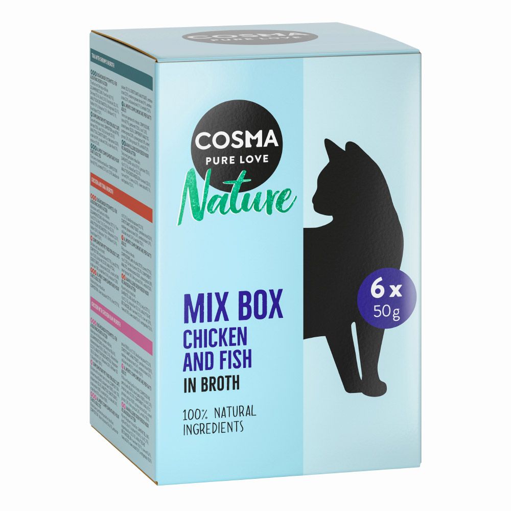 Cosma Nature Pouches Saver Pack 18 x 50g Mixed Pack (6 Varieties)