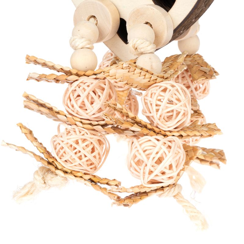 TIAKI Heart Snack Bird Toy approx. 30 x 10 x 9cm (L x W x H)