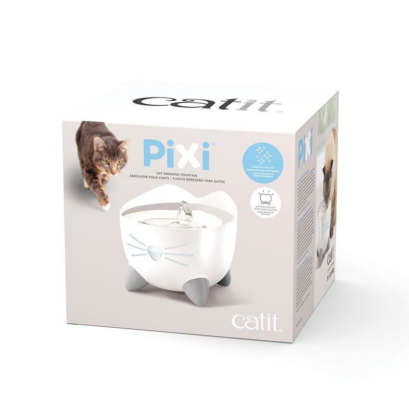 Catit PIXI Stainless Steel Drinking Fountain Drinking Fountain (2.5 Litres)