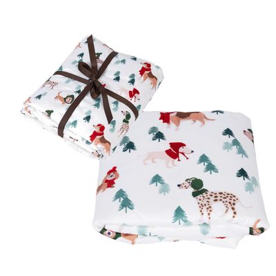 TIAKI Fun Winter Blanket for Dogs Set: Blanket for Dogs & Dog Pawrents