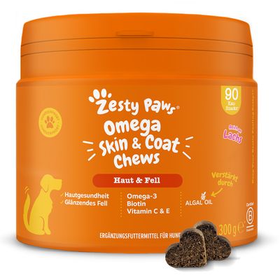 Zesty Paws Omega Skin & Coat Salmon 90 Chews