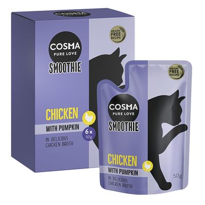 Cosma Smoothies 6 x 50g Chicken with Pumpkin