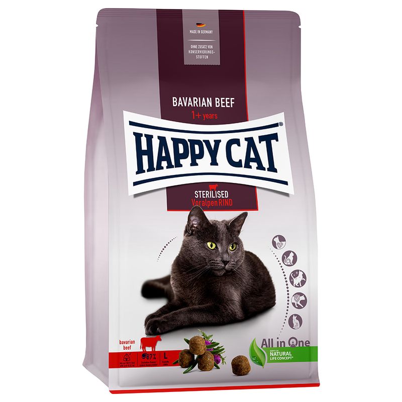 Happy Cat Sterilised Bavarian Beef 1.3kg