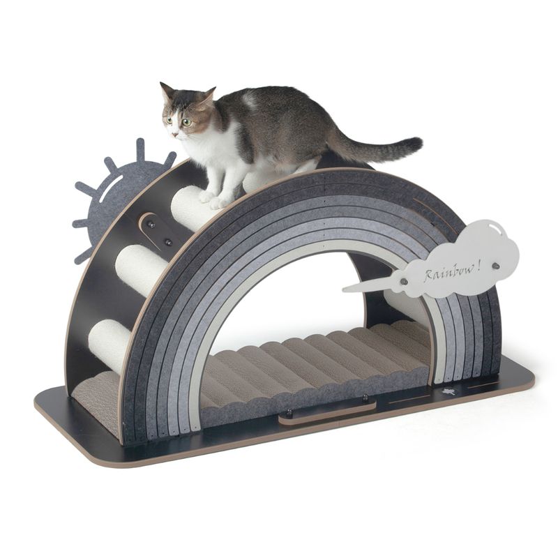 Canadian Cat Company Design Scratching Furniture Rainbow Grey