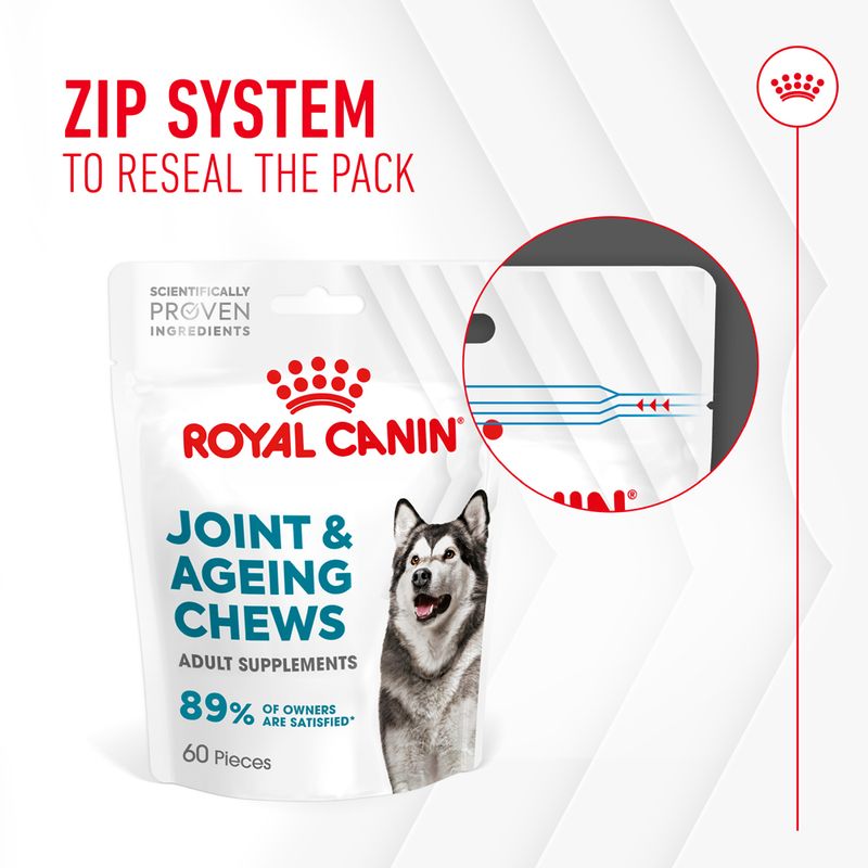 Royal Canin Joint & Ageing Adult Supplement Chews 240g (60 pieces)