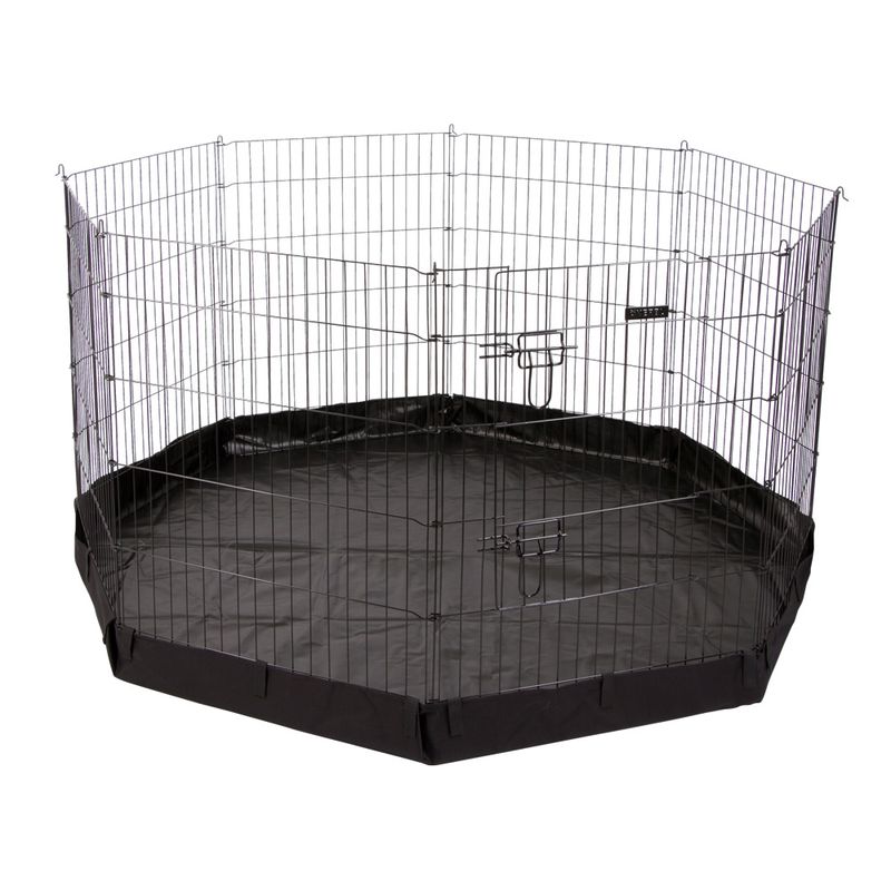Kerbl Pet Enclosure with Door for Puppies and Small Animals 8 Elements, 57 x 78cm (W x H)