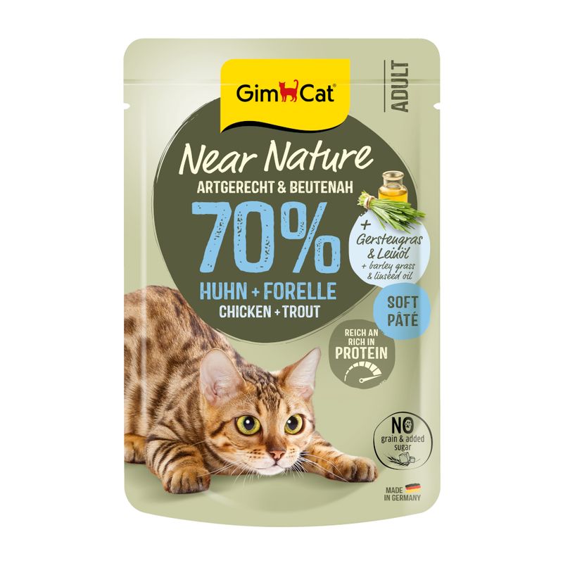 GimCat Near Nature 16 x 85g Chicken