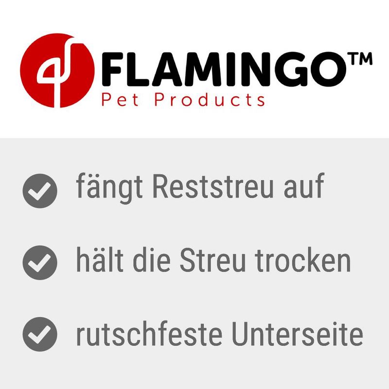 Flamingo Mat for cat toilets Matz black