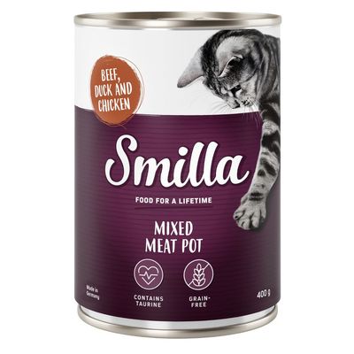 Smilla Tender Meat Mix 6 x 400g Goose, Beef & Chicken