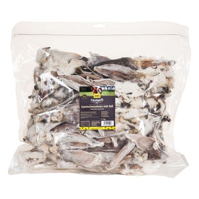 Caniland Rabbit Ears with Fur 1kg