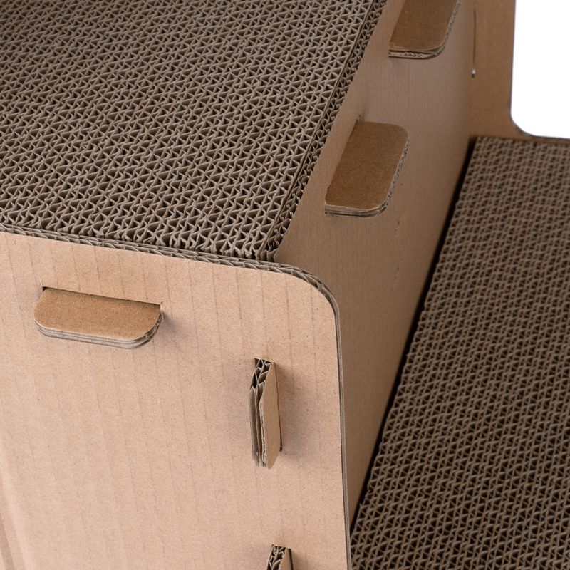 TIAKI Scratching Stairs Puzzle for Cats 70 x 40 x 60 cm (L x W x H)