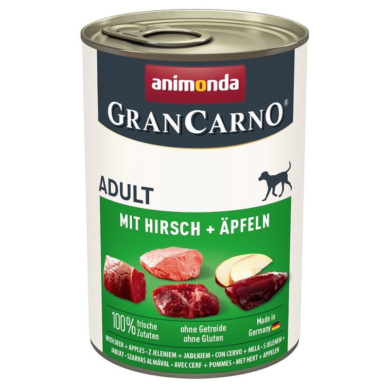 animonda GranCarno Original Adult 12 x 400g Salmon & Spinach