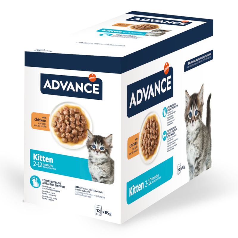 Advance Kitten Chicken 12 x 85g