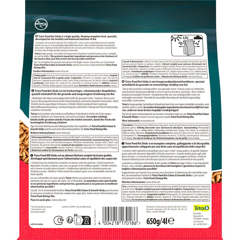 TetraPond Koi Sticks 4000 ml