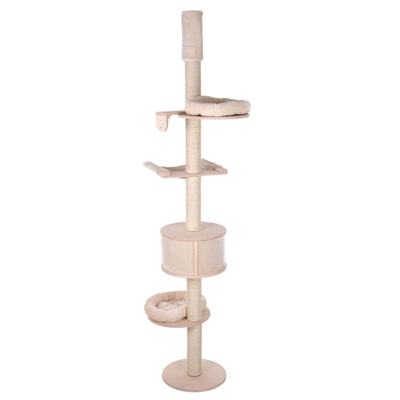 Natural Paradise Ceiling Cat Tree - Magnolia Cream