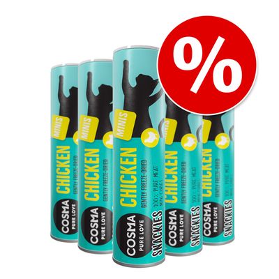 Cosma Snackies Minis Saver Pack Chicken (5 x 26g)