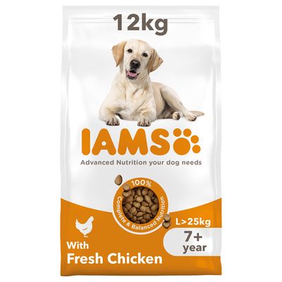 IAMS Advanced Nutrition Senior Large Dog 7+ with Chicken 12kg