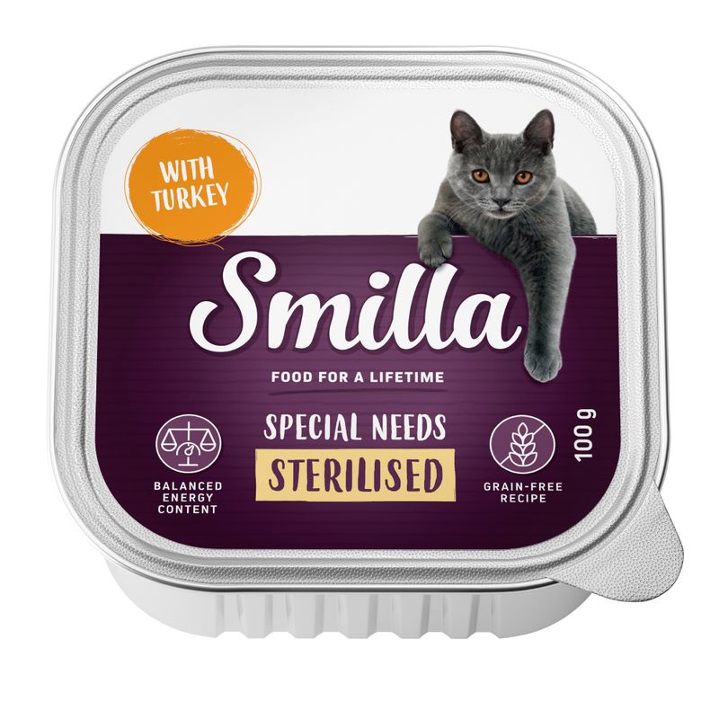 Smilla Adult Sterilised Trays 6 x 100g Turkey