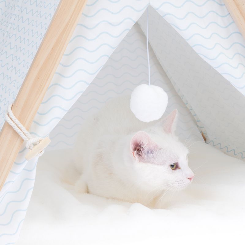 TIAKI Blue Wave Cat Teepee 56.5 x 61.5 x 61 cm (L x W x H)
