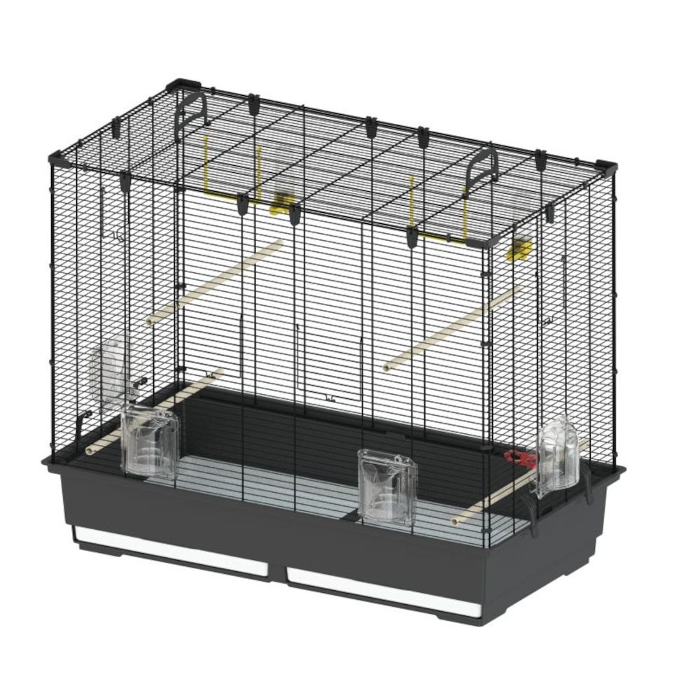 Ferplast Piano 6 Bird Cage Brown / Black: 87 x 46.5 x 70cm (L x W x H)