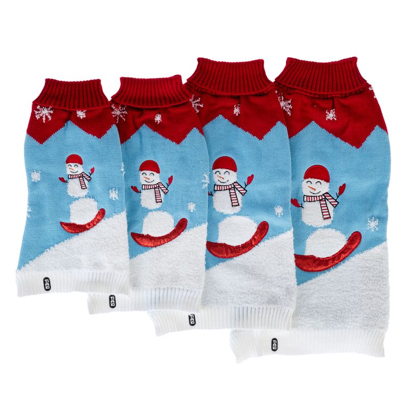 TIAKI Snowman Dog Jumper approx. 40 cm back length