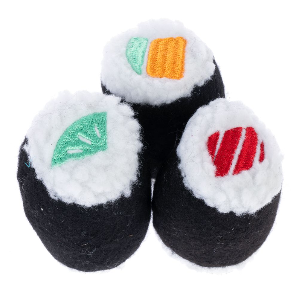 TIAKI Sushi Rolls Cat Toy Set Set of 3 Cushions