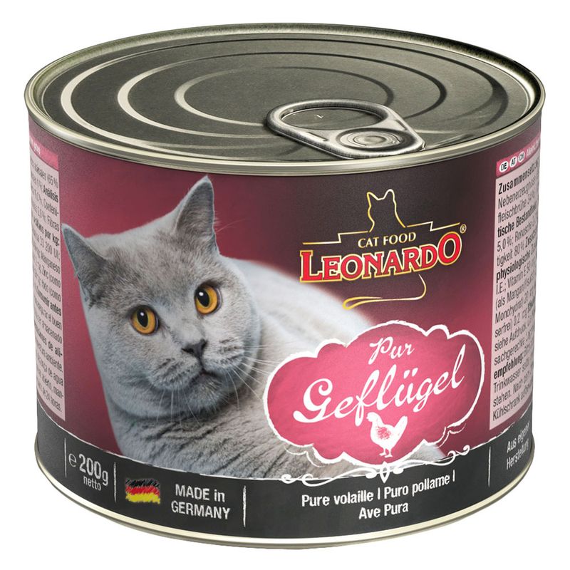 Leonardo cat food All Meat 6 x 200 g Pure poultry