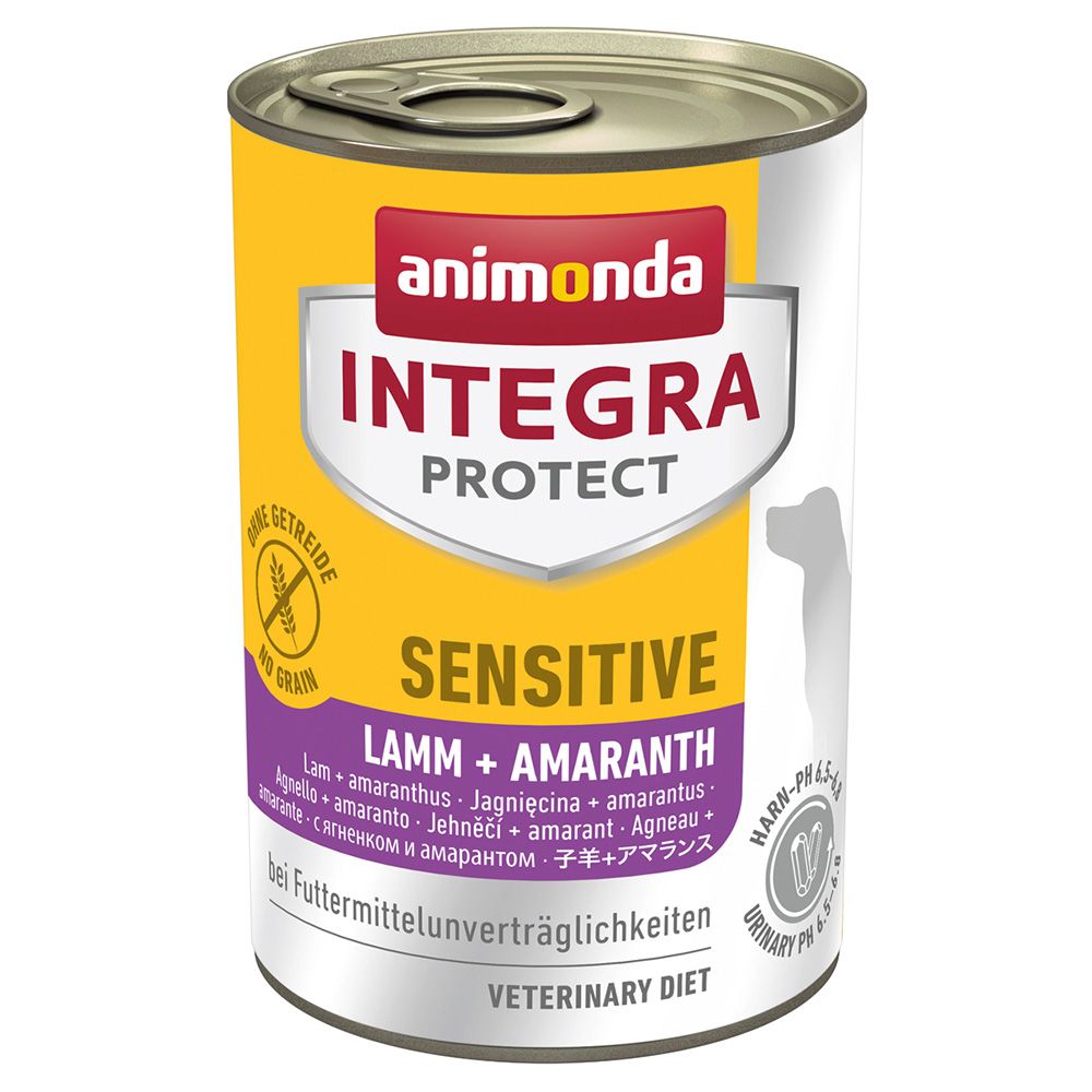 animonda Integra Protect Dog Sensitive 6 x 400g Lamb & Amaranth