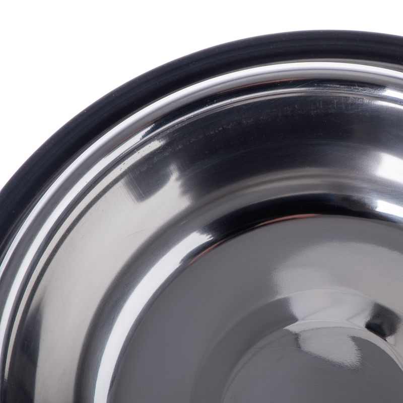 Wolf of Wilderness Stainless Steel Non-Slip Dog Bowl 0.85 litre, diameter 23cm