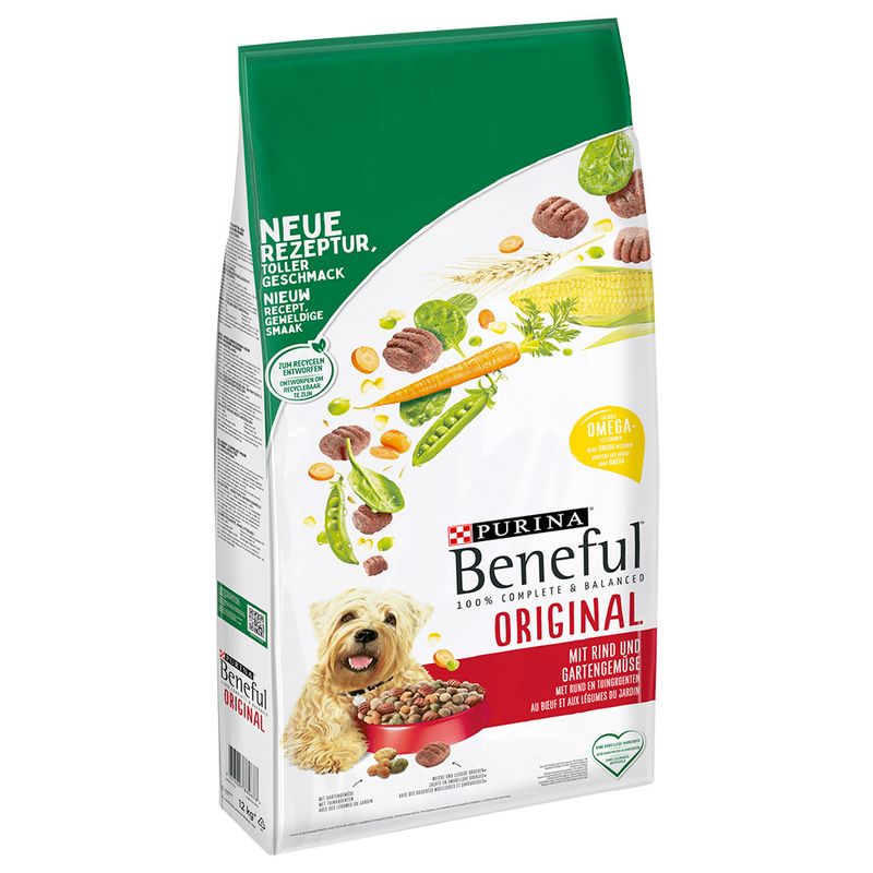 Saver Pack Beneful 2 x 12 kg Original beef & vegetables