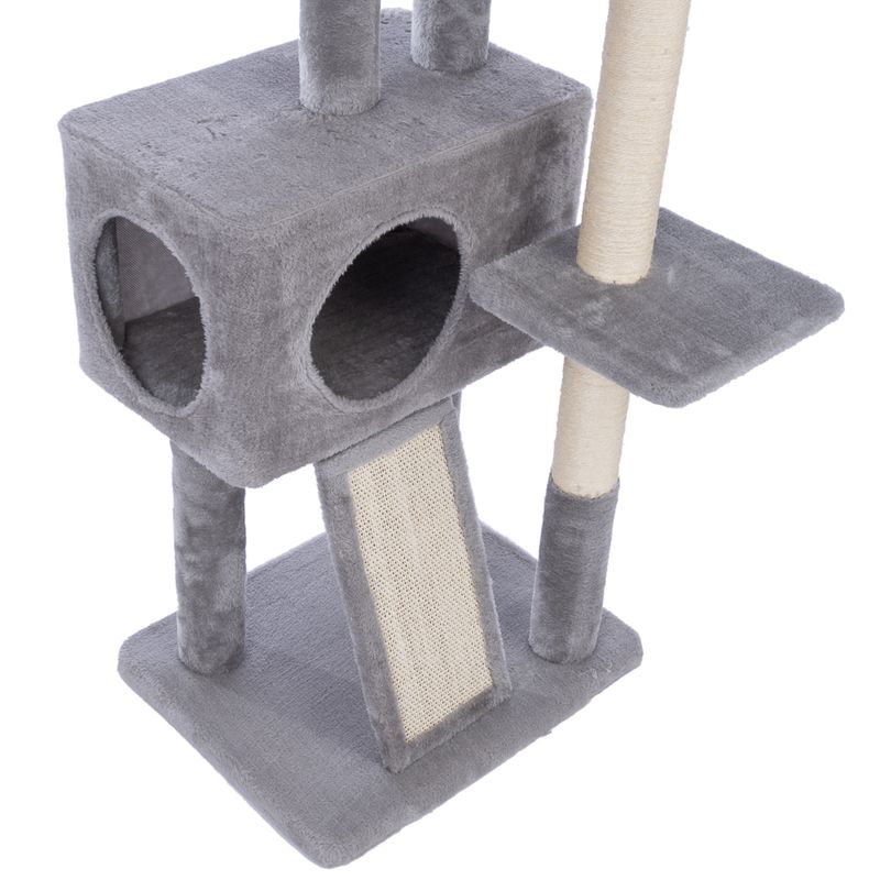 zooplus Basics Medium Scratching Tree Grey