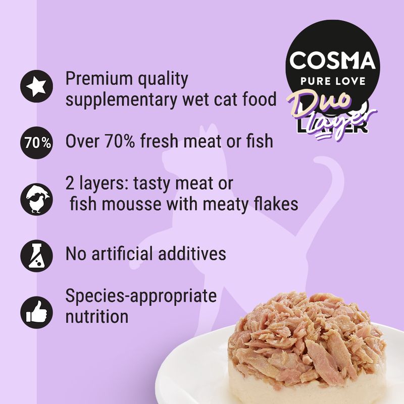 Cosma DUO Layer Saver Pack 24 x 70g Mixed Pack (4 Varieties)