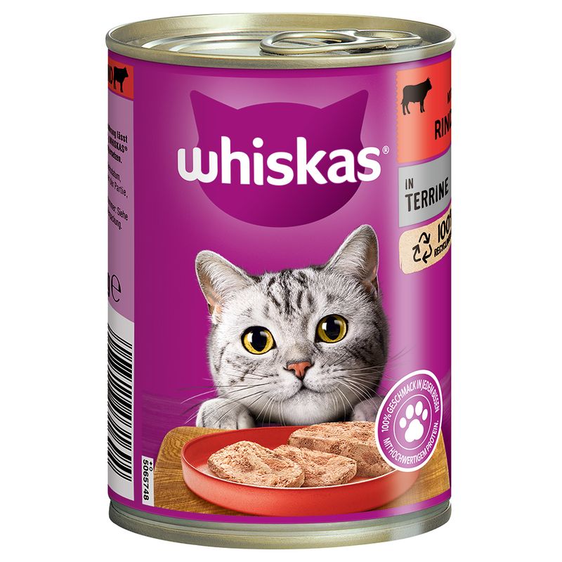 Whiskas 1+ Cans 12 x 400g Salmon in Jelly