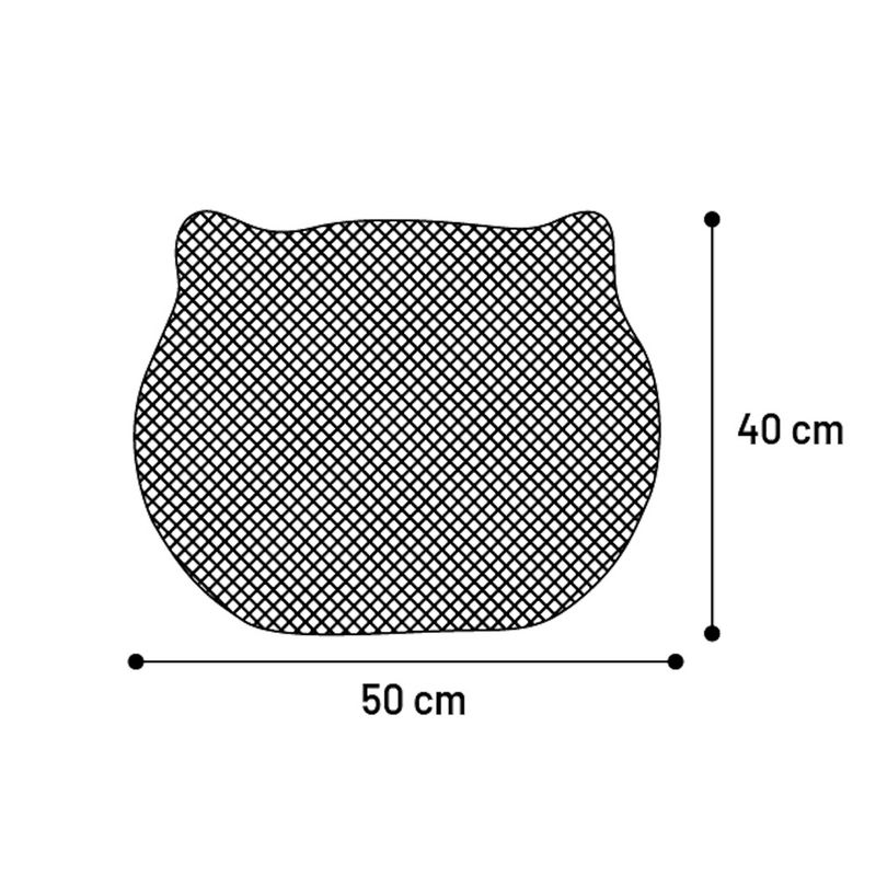 Flamingo Mat for cat toilets Matz black