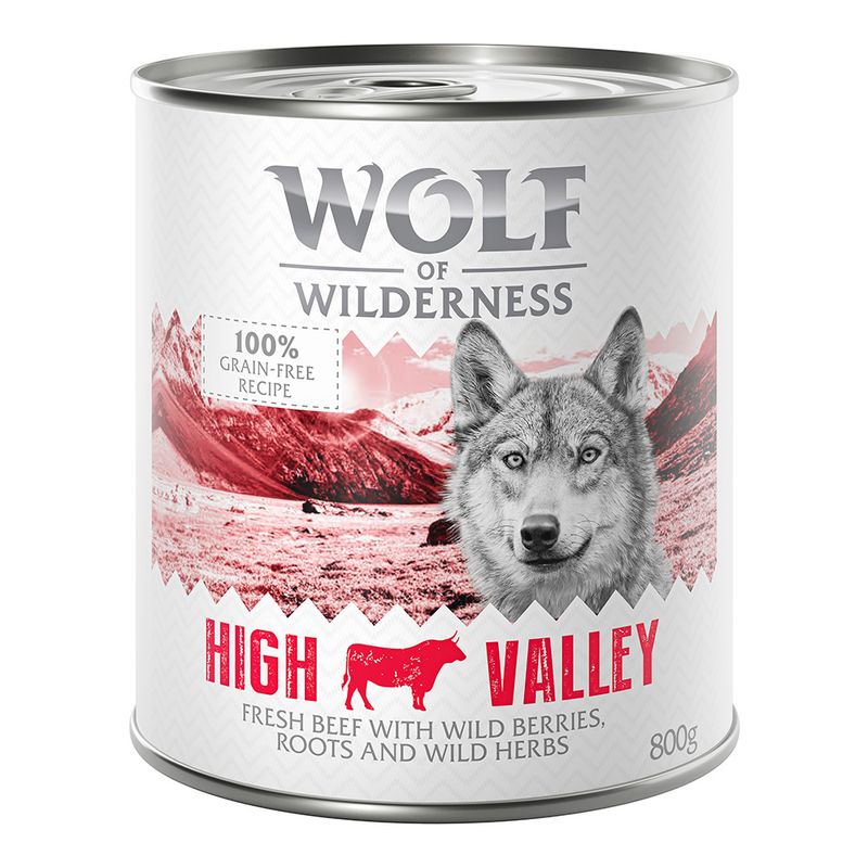 Wolf of Wilderness Adult Single Protein 6 x 800g Mixed Pack (3 Varieties)