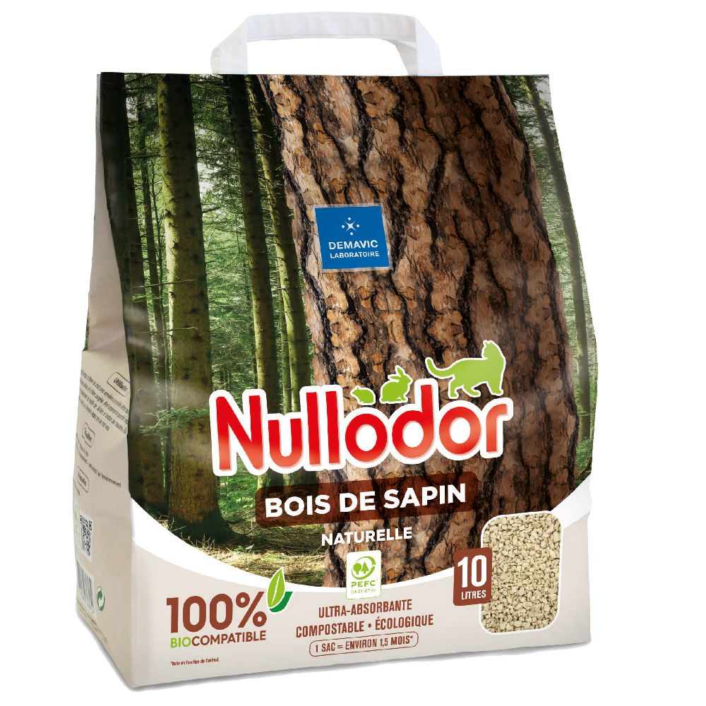 Nullodor Cat Litter Bois De Sapin 10 l
