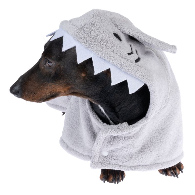 TIAKI Dog Bathrobe - Shark approx. 25cm Back Length
