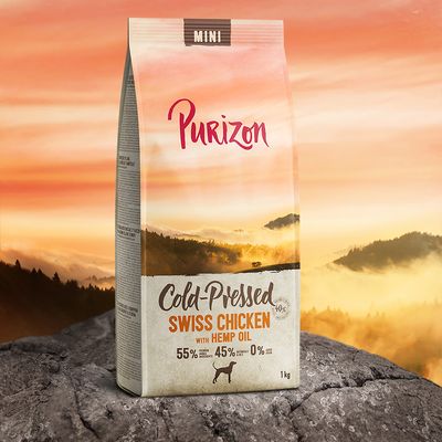 Purizon Cold-Pressed Mini Swiss Chicken with Hemp Oil 1kg