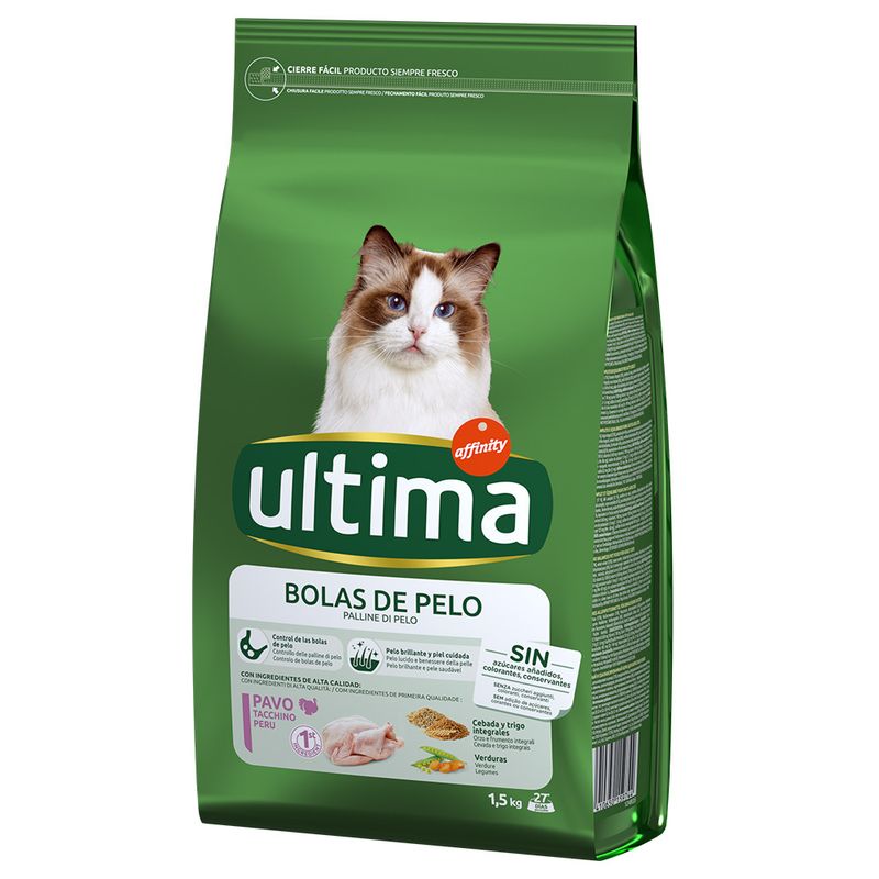 Ultima Hairball Control - Turkey & Rice 7.5kg