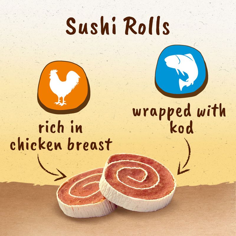 8in1 Tasties Sushi Rolls Chicken 85g