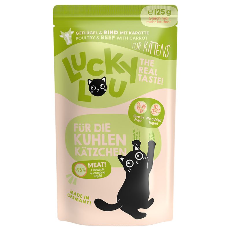 Lucky Lou Kitten 48 x 125 g Poultry