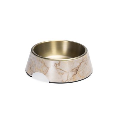 Designed by Lotte Marble Melamine Feeding Bowl - Beige 700ml, diameter 22cm