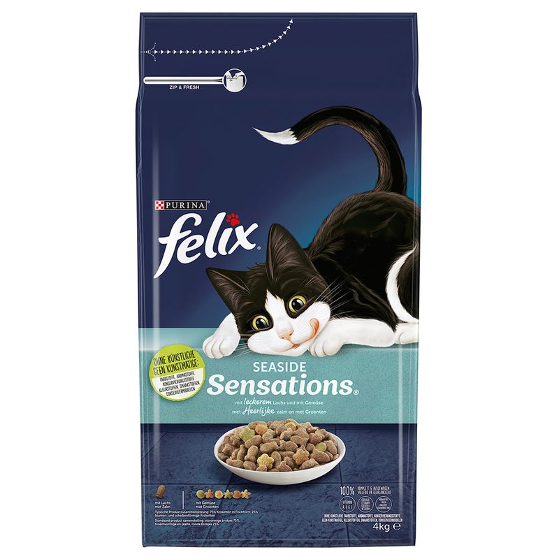 Felix Ocean Sensations Dry Cat Food with Salmon 2kg