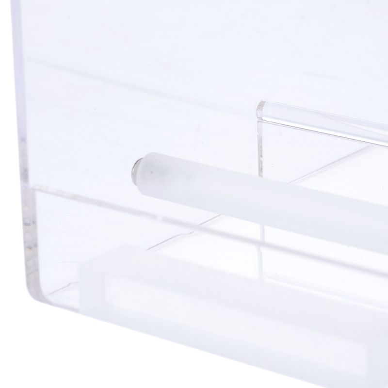 TIAKI No-Mess Acrylic Bird Feeder Size S: 13 x 14 x 13cm (L x W x H)