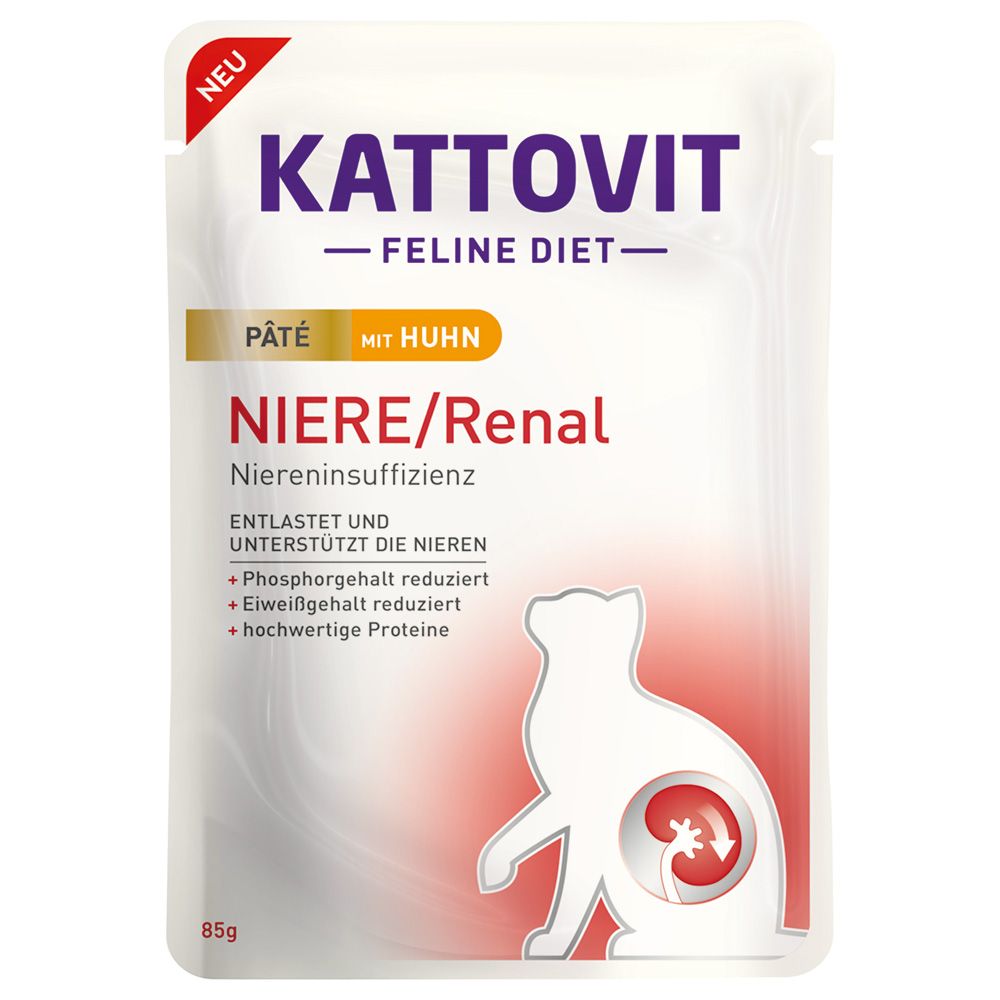 Kattovit Kidney/Renal Paté 10 x 85g Chicken