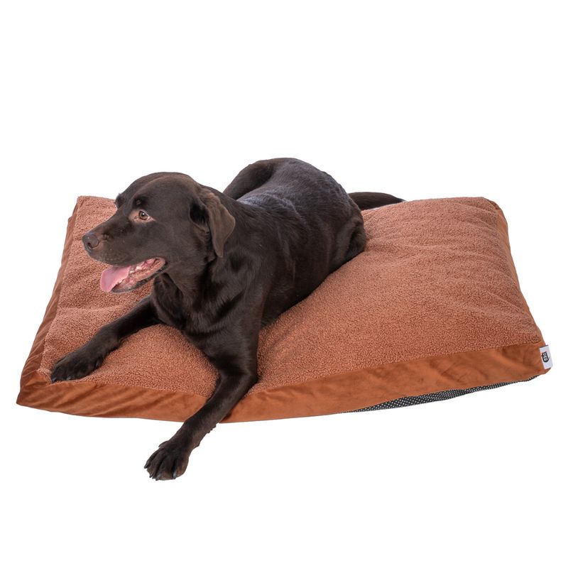 TIAKI Teddy Dog Mattress - Copper Size M: 70 x 50 x 10 cm (L x W x H)