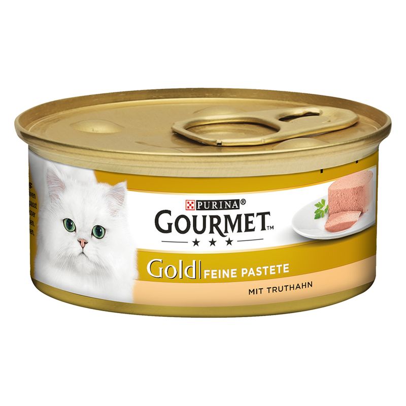 Gourmet Gold Pâté Recipes Saver Pack 24 x 85g Meat & Fish Mixed Pack (Rabbit, Chicken, Salmon, Kidney)