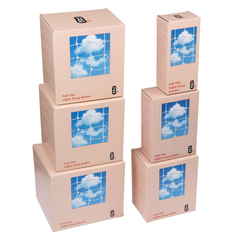 TIAKI Light Grey Safety Net with Wire Reinforcement 2 x 1.5m