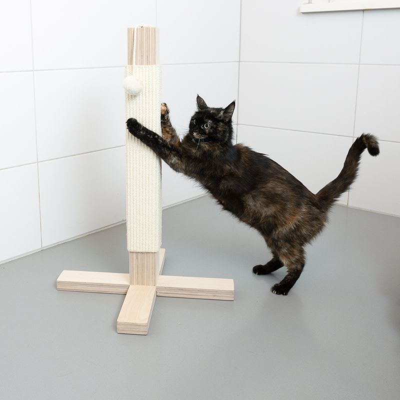 Modern Living Manhattan Scratching Post Cream